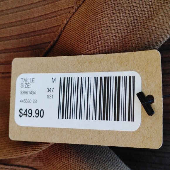 LOVELY Ribbed Long Sleeve Shirt R.W. & Co. Women's Medium BNWT Olive Gre… - Picture 7 of 9